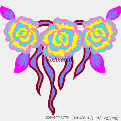 svg矢量绣花图下载