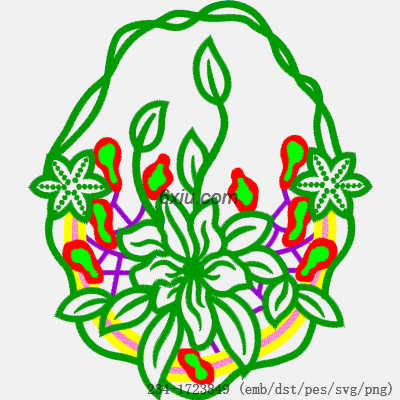 svg矢量绣花图下载