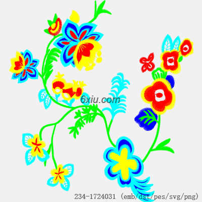 svg矢量绣花图下载