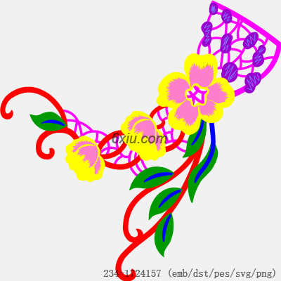 svg矢量绣花图下载
