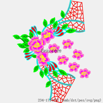 svg矢量绣花图下载