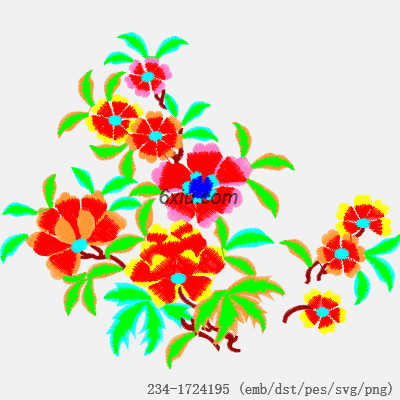 svg矢量绣花图下载