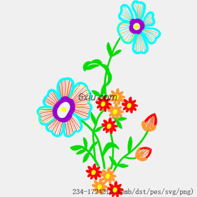 svg矢量绣花图下载