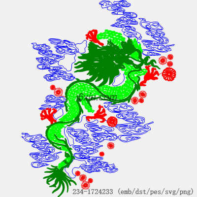 svg矢量绣花图下载