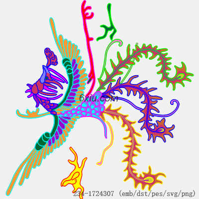 svg矢量绣花图下载