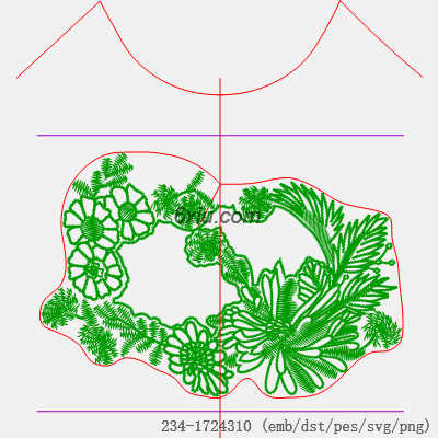 svg矢量绣花图下载