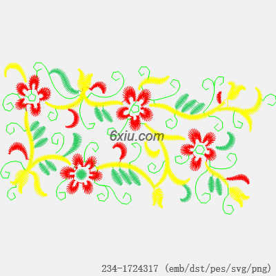 svg矢量绣花图下载
