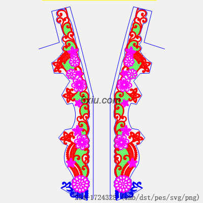svg矢量绣花图下载