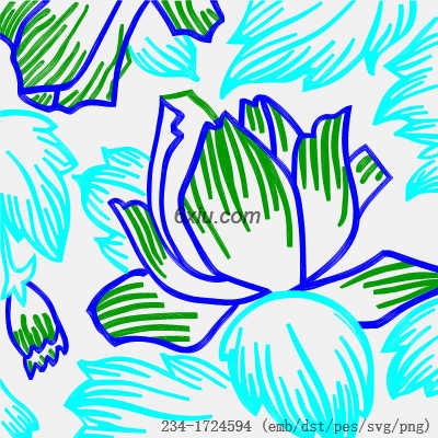 svg矢量绣花图下载