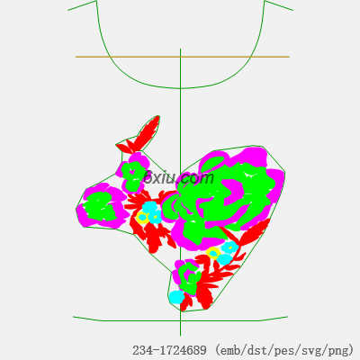 svg矢量绣花图下载
