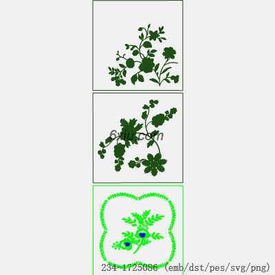 svg矢量绣花图下载