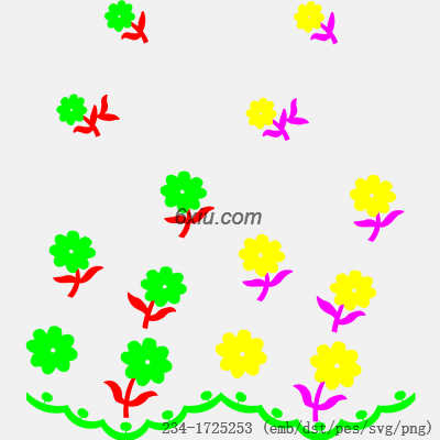 svg矢量绣花图下载