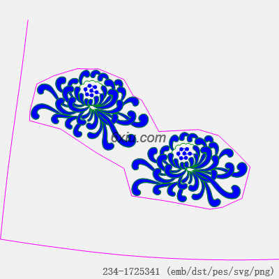 svg矢量绣花图下载