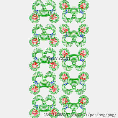 svg矢量绣花图下载