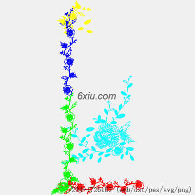 svg矢量绣花图下载