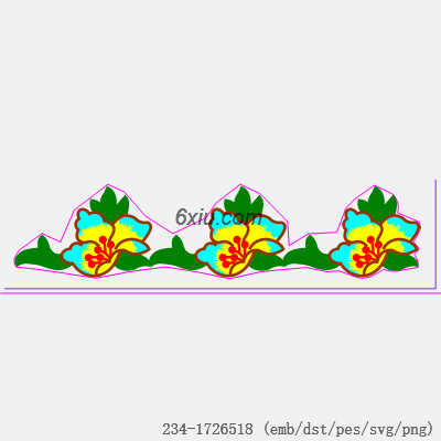svg矢量绣花图下载