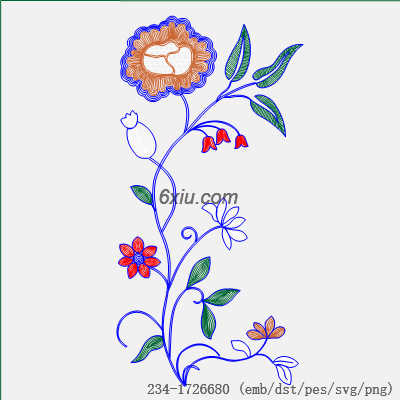 svg矢量绣花图下载
