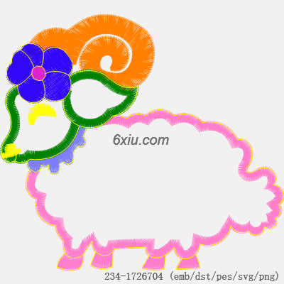 svg矢量绣花图下载