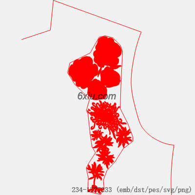 svg矢量绣花图下载