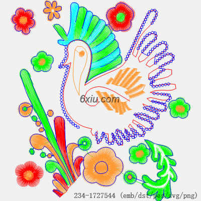 svg矢量绣花图下载