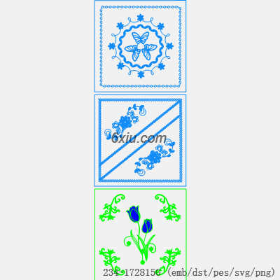 svg矢量绣花图下载