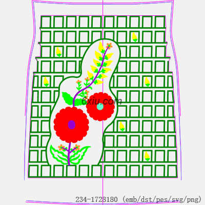 svg矢量绣花图下载
