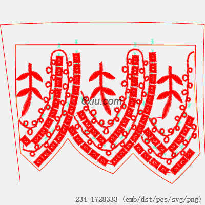 svg矢量绣花图下载
