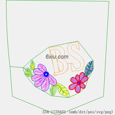 svg矢量绣花图下载