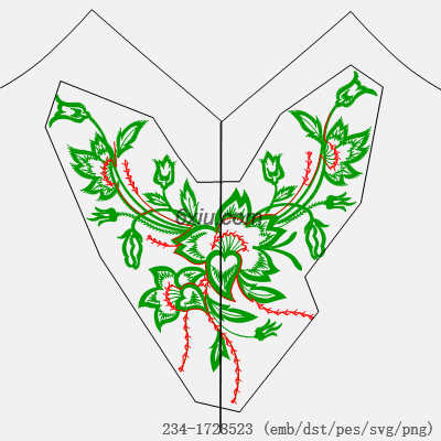 svg矢量绣花图下载