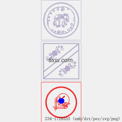 svg矢量绣花图下载