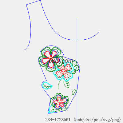 svg矢量绣花图下载