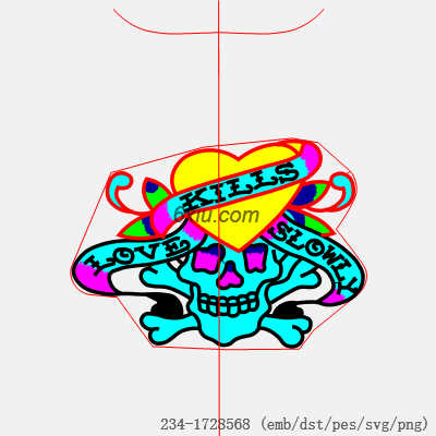svg矢量绣花图下载