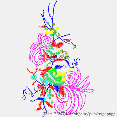 svg矢量绣花图下载