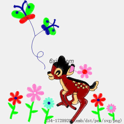 svg矢量绣花图下载