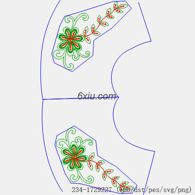 svg矢量绣花图下载