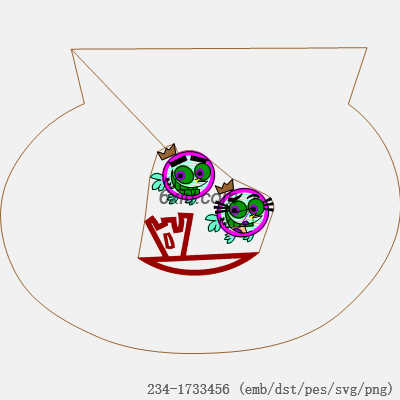 svg矢量绣花图下载