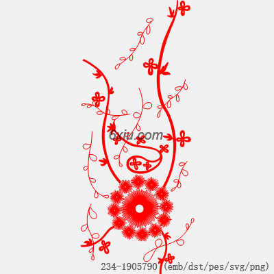 svg矢量绣花图下载