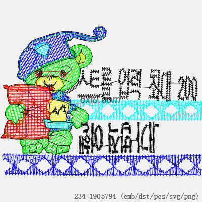svg矢量绣花图下载