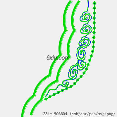svg矢量绣花图下载