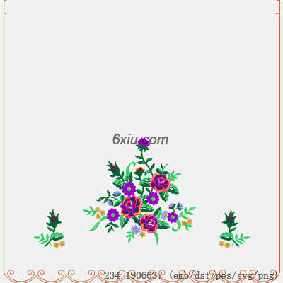 svg矢量绣花图下载