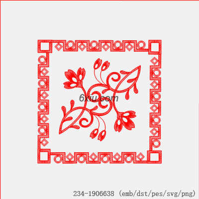 svg矢量绣花图下载