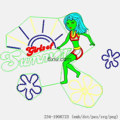 svg矢量绣花图下载