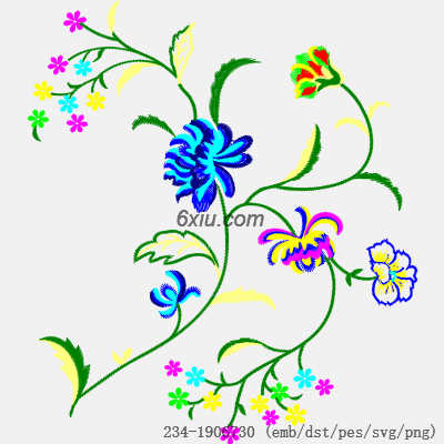 svg矢量绣花图下载