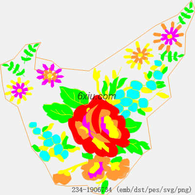 svg矢量绣花图下载