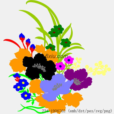 svg矢量绣花图下载