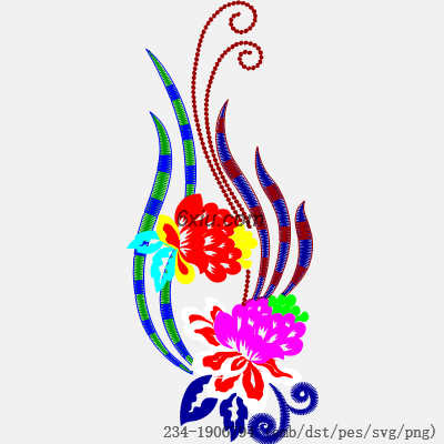 svg矢量绣花图下载