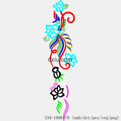 svg矢量绣花图下载