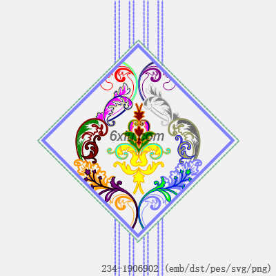 svg矢量绣花图下载