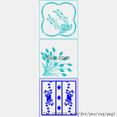 svg矢量绣花图下载