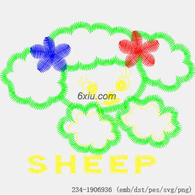 svg矢量绣花图下载